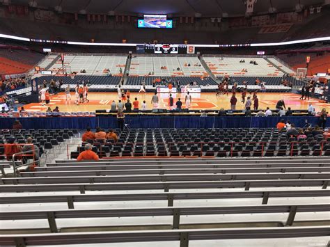 Wiki list of sections at JMA Wireless Dome, home of Syracuse Orange. . Carrier dome view from my seat